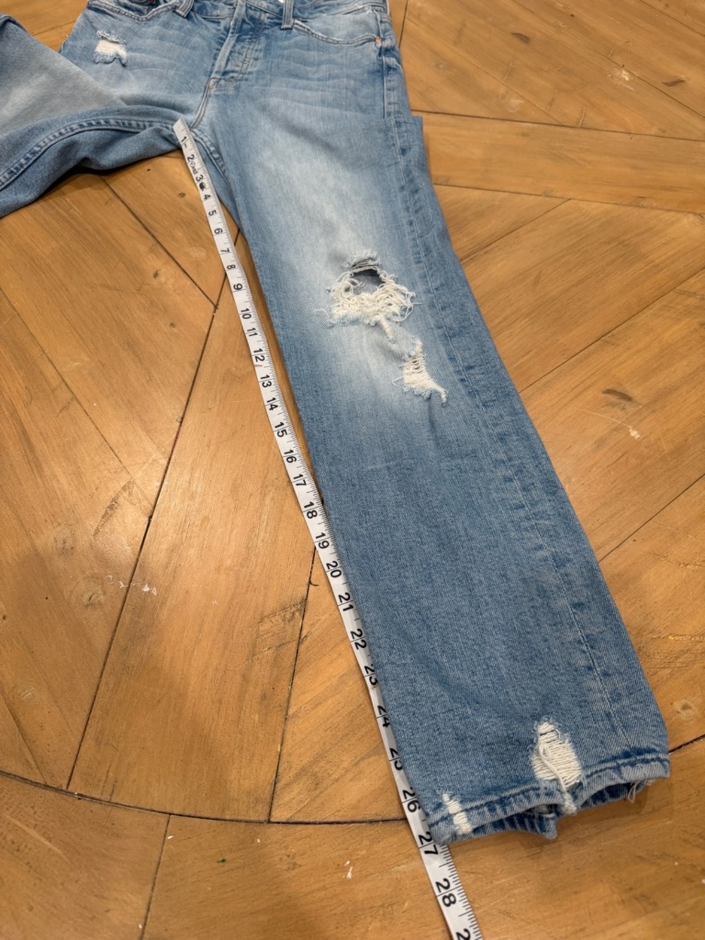 MOTHER The Tomcat The Confession Distressed Skinny Jeans Size 24 - Picture 11 of 11